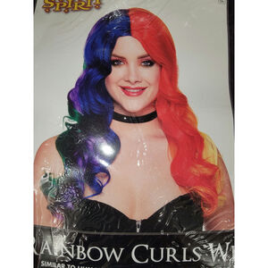 Rainbow Curls Wig